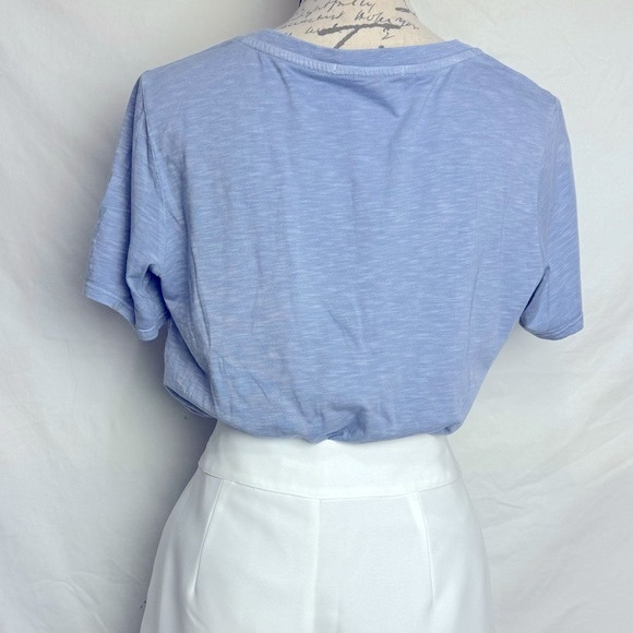 Marine Layer V- Neck Boyfriend Short Sleeve Tee Size XS (oversized) - Picture 4 of 11